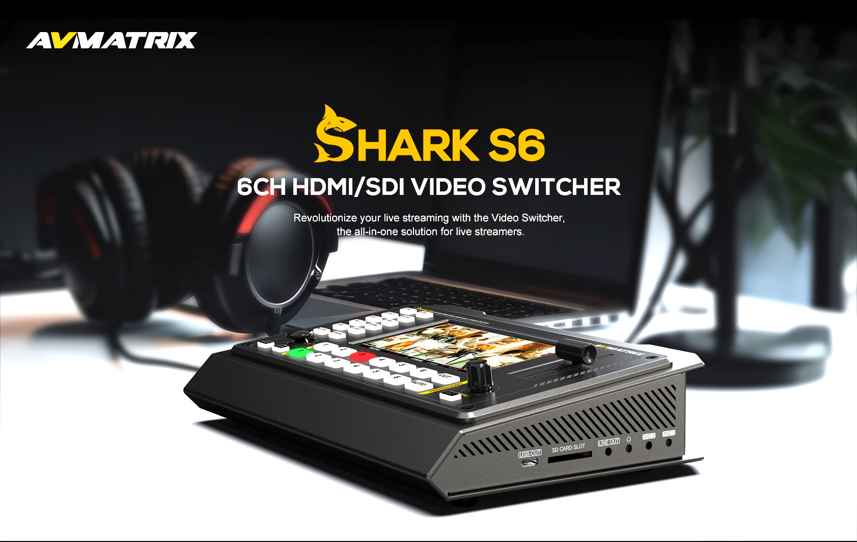 Shark S6 6-CH HDMI/SDI Video Switcher