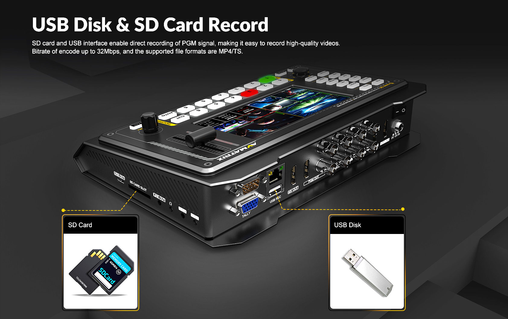 Shark S6 6-CH HDMI/SDI Video Switcher