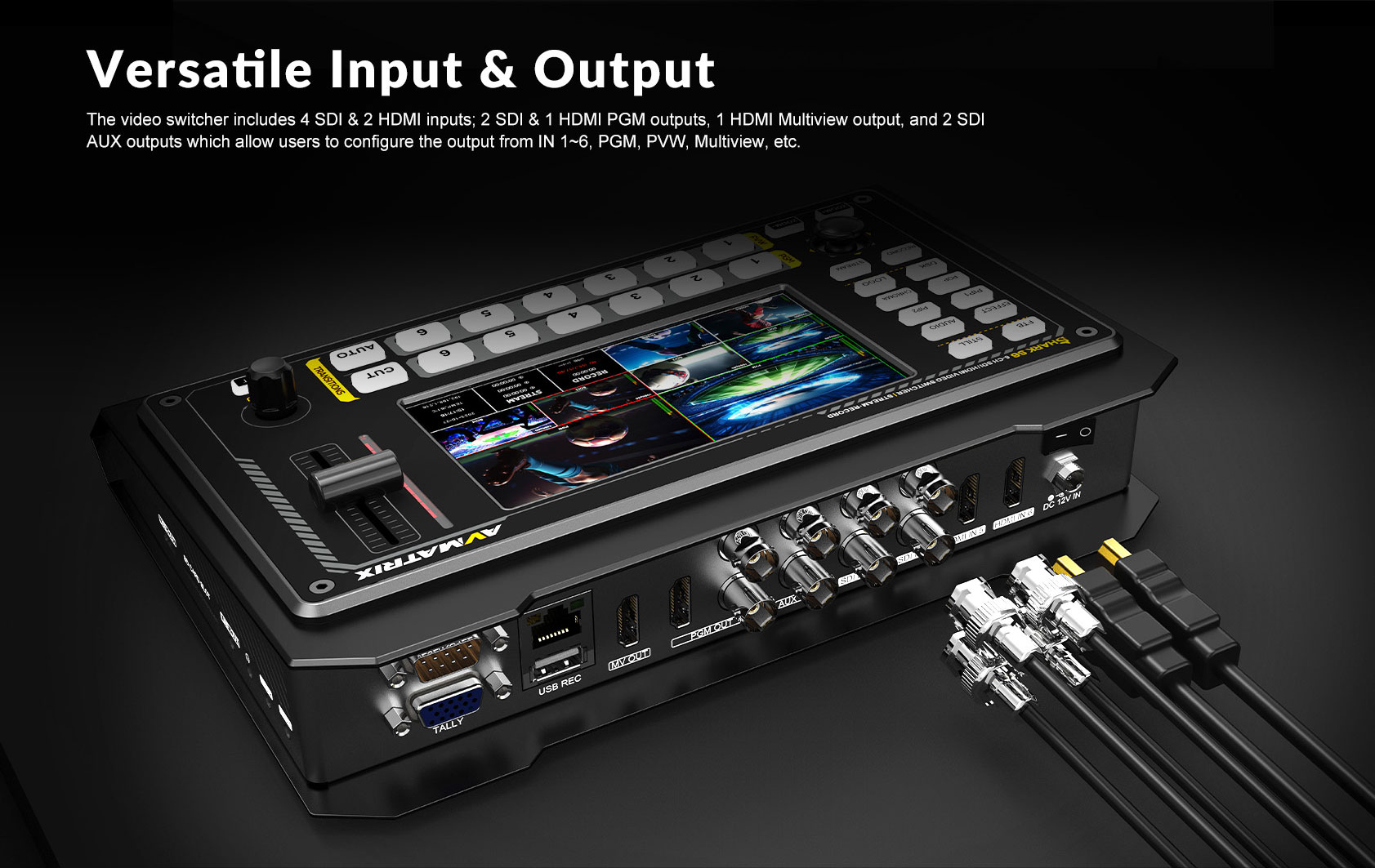 Shark S6 6-CH HDMI/SDI Video Switcher