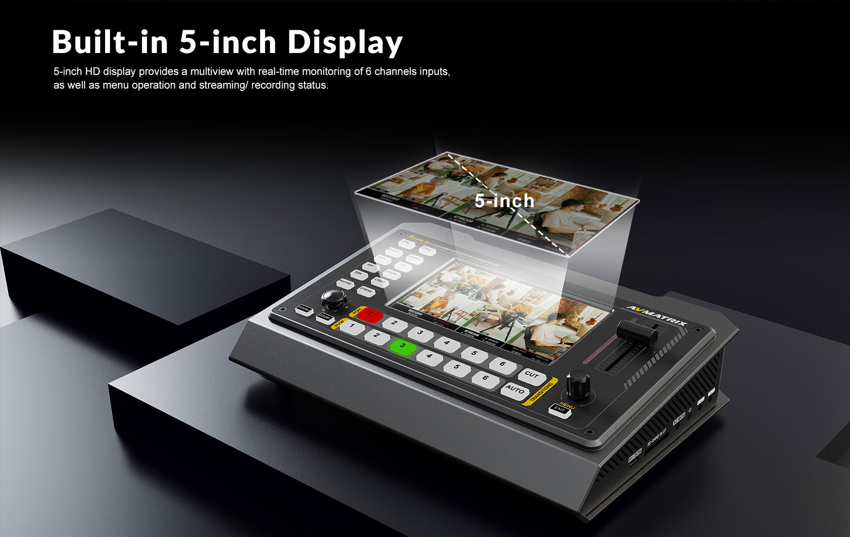 Shark S6 6-CH HDMI/SDI Video Switcher