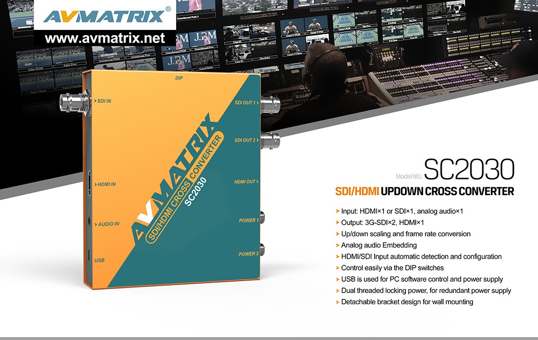 SC2030 3G-SDI/ HDMI Scaling Cross Converter