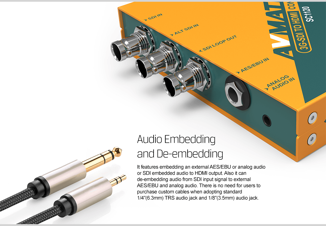 SC1120 3G-SDI to HDMI & AV Scaling Converter