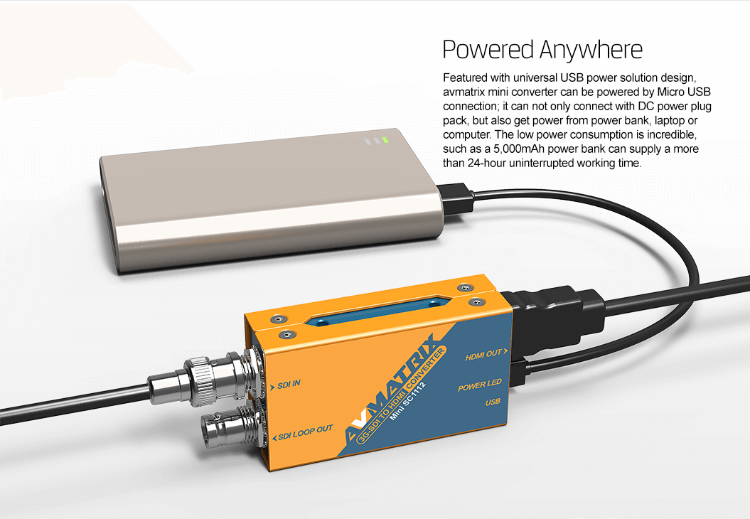 Mini SC1112 3G-SDI to HDMI Mini Converter