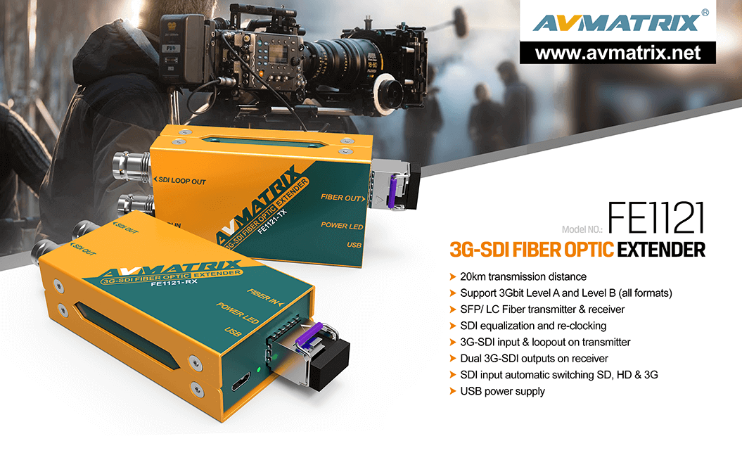 FE1121 3G-SDI Fiber Optic Extender