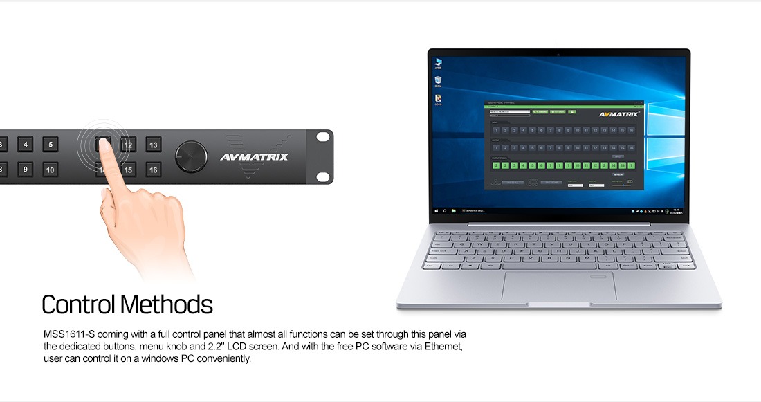 MSS1611-S 16×16 Seamless SDI Matrix Switcher