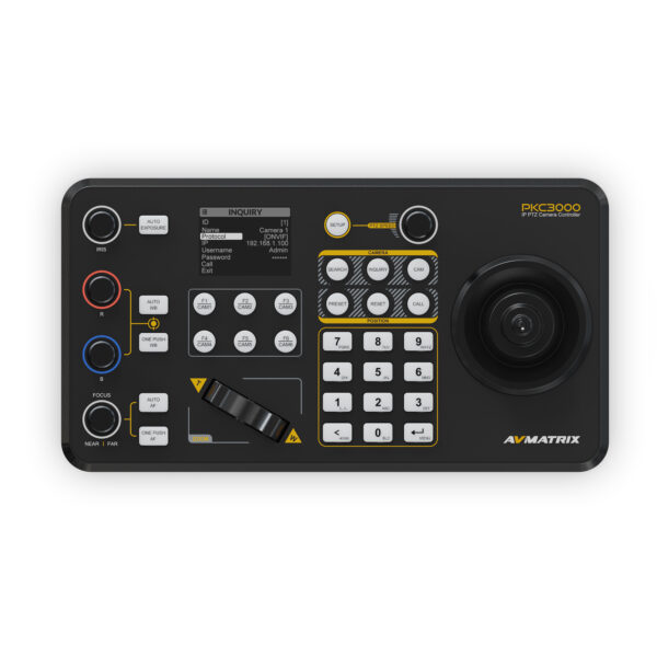 PKC3000 Professional IP & Serial PTZ Camera Joystick Controller