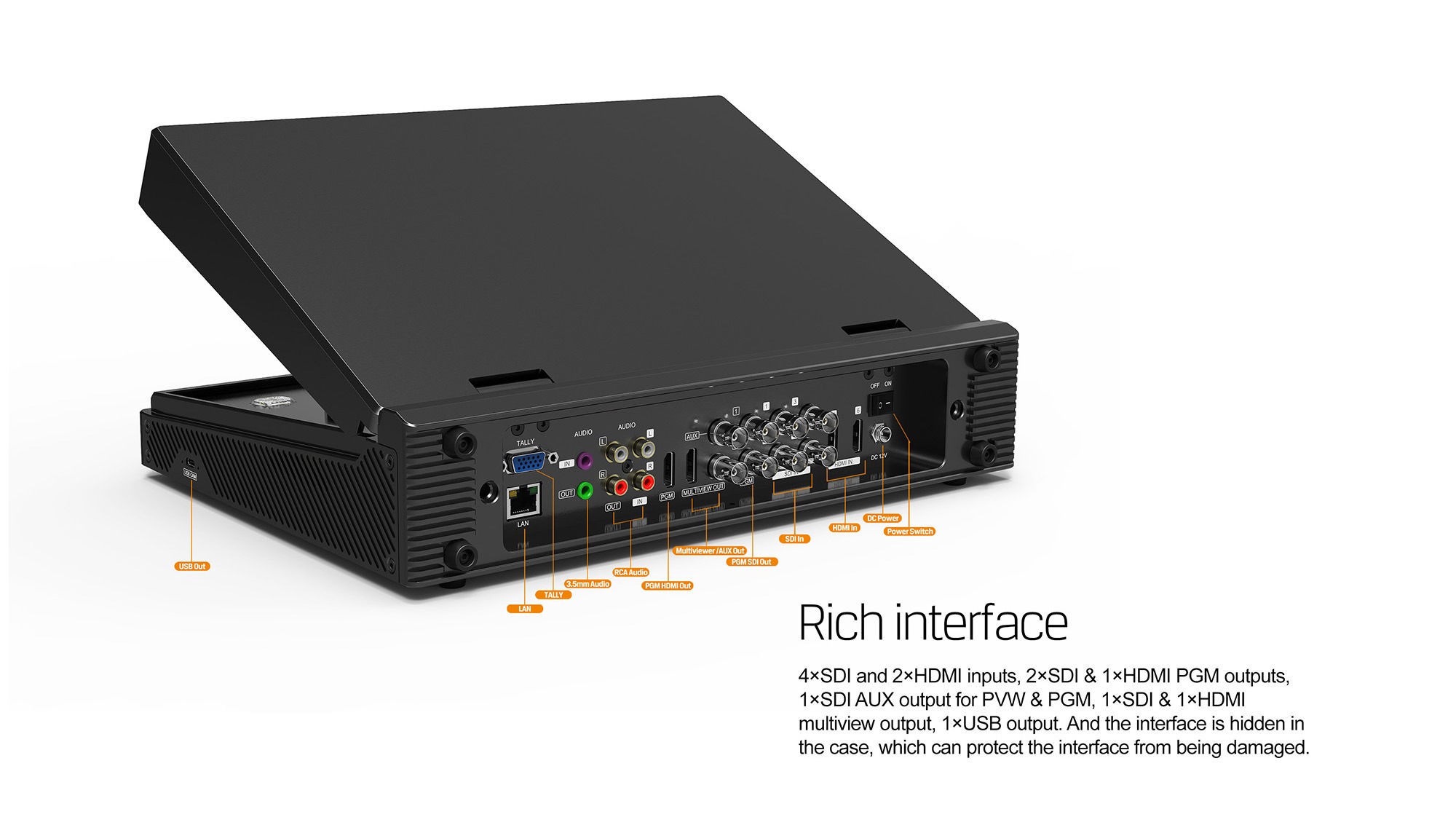 PVS0613U Portable 6CH SDI/HDMI Multi-format Streaming Switcher