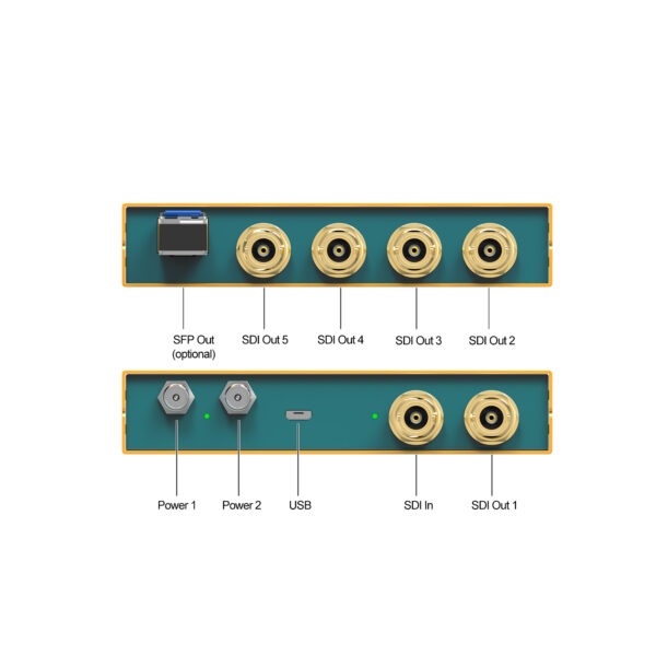 SD1151-12G 1×5 12G-SDI Reclocking Distribution Amplifier - Image 6