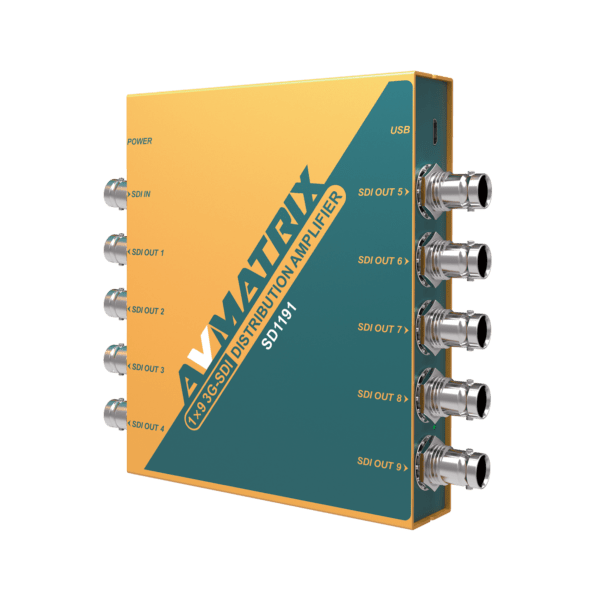 SD1191 1×9 SDI Reclocking Distribution Amplifier