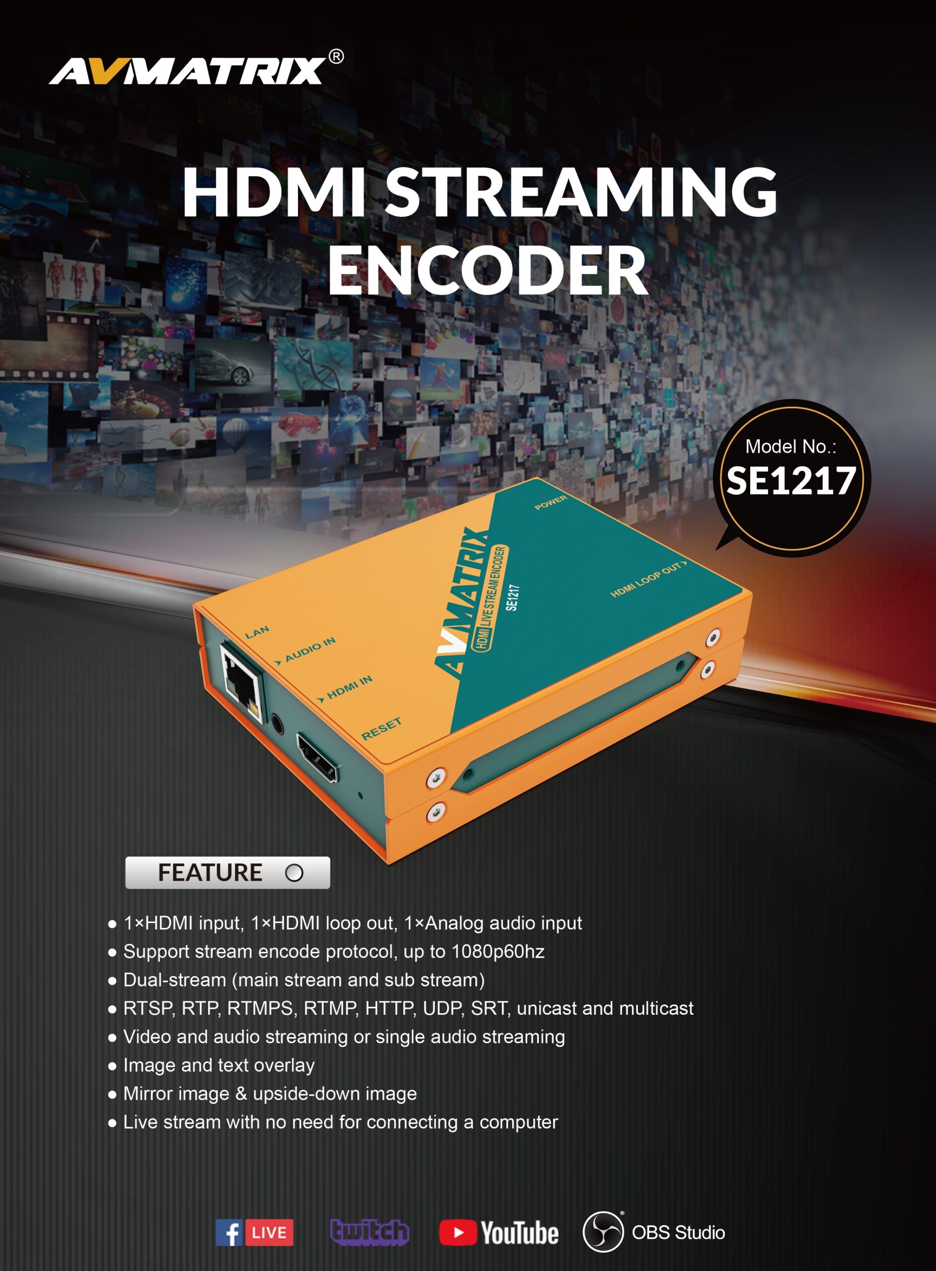 SE1217 HDMI Streaming Encoder