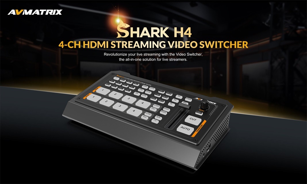 SHARK H4 4-CH HDMI VIDEO SWITCHER