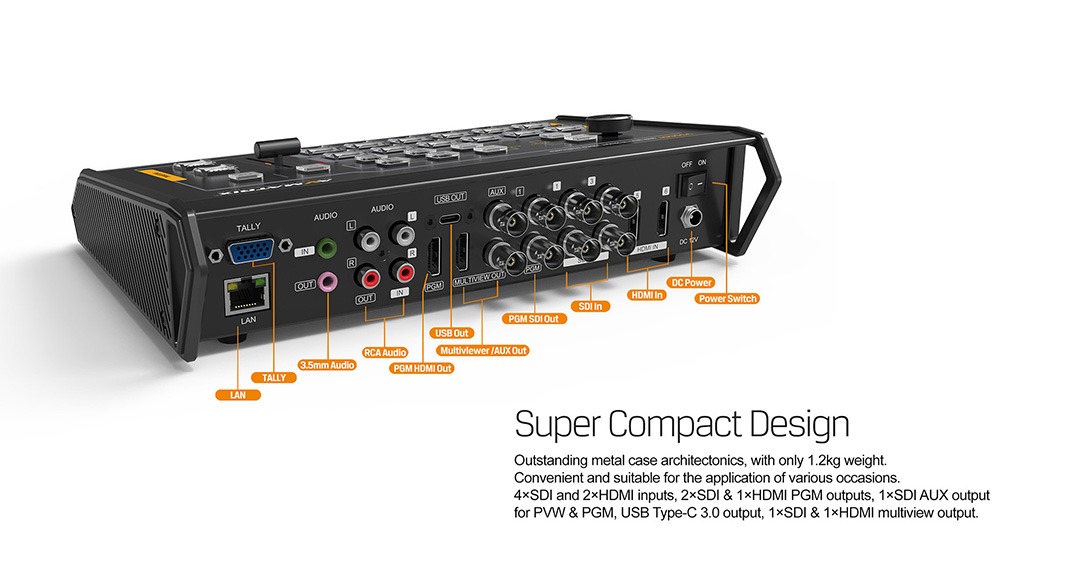 VS0601U Mini 6CH SDI/HDMI Multi-format Stream Switcher