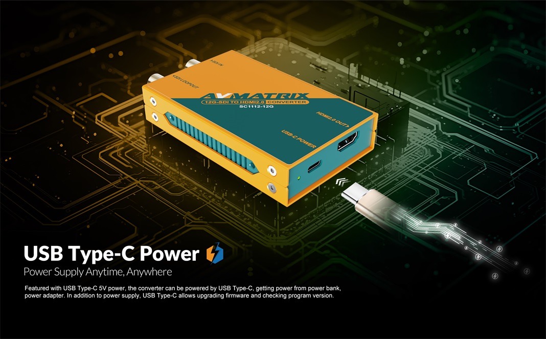 SC1112-12G-12G-SDI to HDMI2.0 Converter