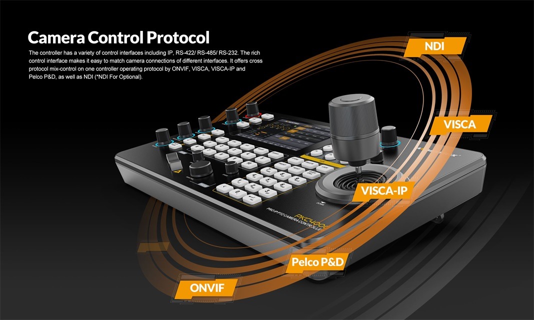 PKC4000-IP & Serial PTZ Camera Controller