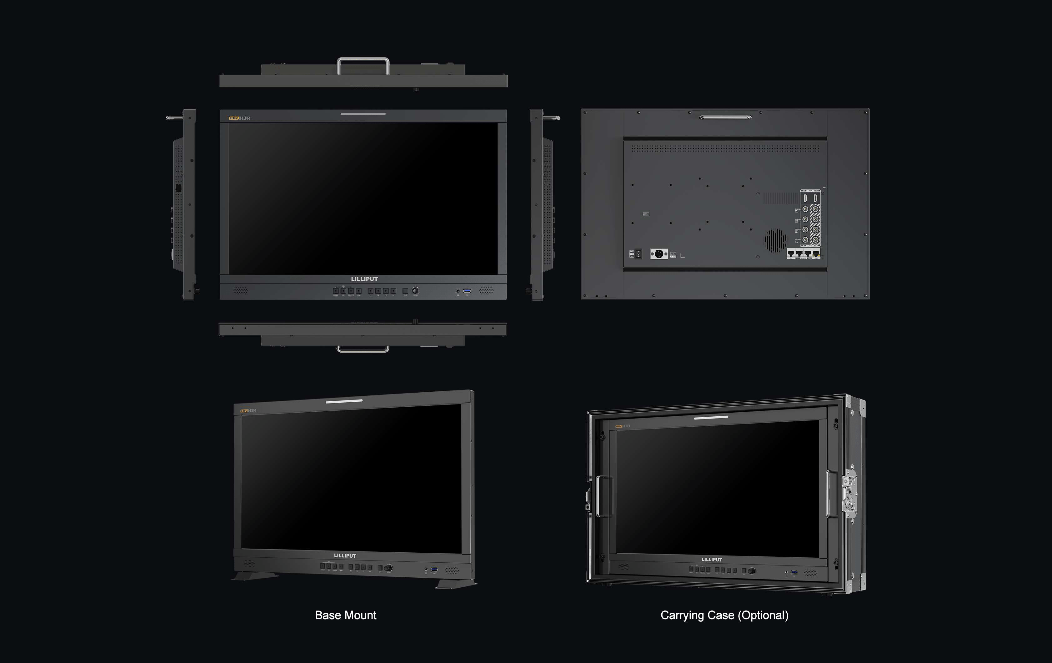 Q23-8K 23.8 inch 8K 12G-SDI 3840×2160 studio production monitor