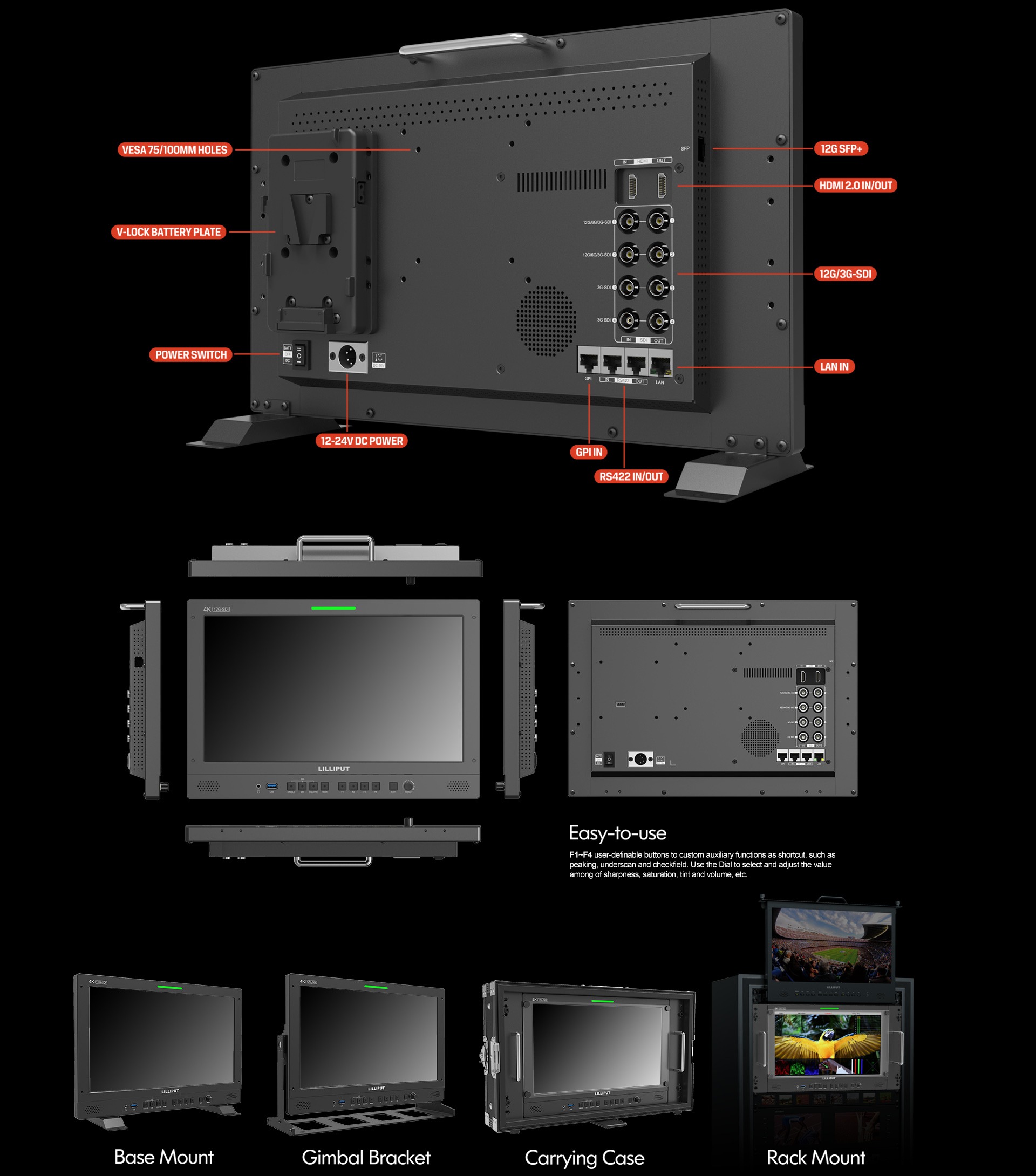 Q15 15.6 inch broadcast production studio monitor