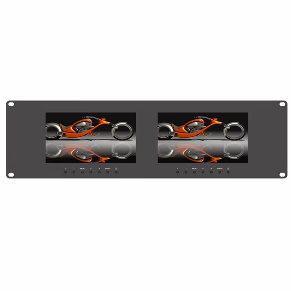 AVMATRIX RM-7025 Dual 7 inch Rackmount Monitor