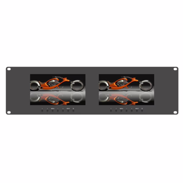 AVMATRIX RM-7024 Dual 7 inch Rackmount Monitor