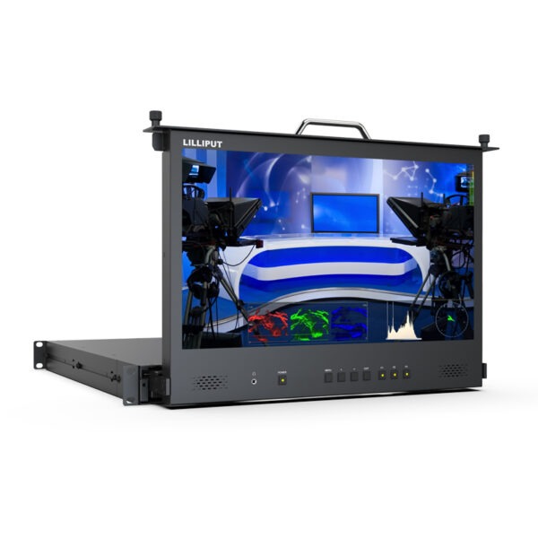 RM-1731 17.3 inch HDMI2.0 1RU Pull-out rackmount monitor