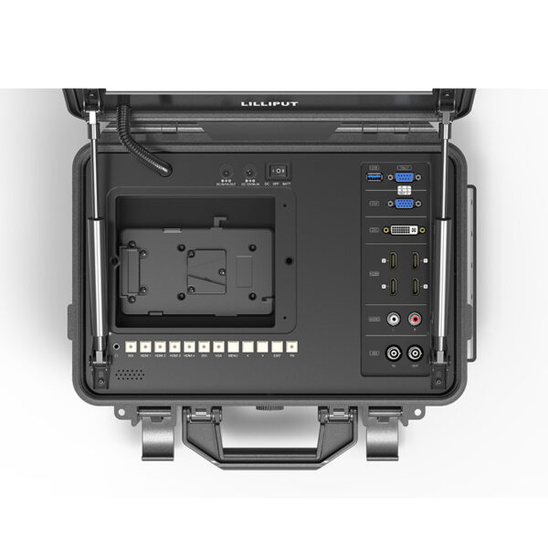 BM120-4KS 12.5 inch carry on 4K broadcast director monitor with suitcase - Image 2