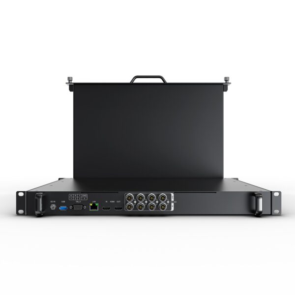 RM1731S-12G 17.3 Inch 4×12G-SDI 1RU Pull-out Rackmount Monitor - Image 3