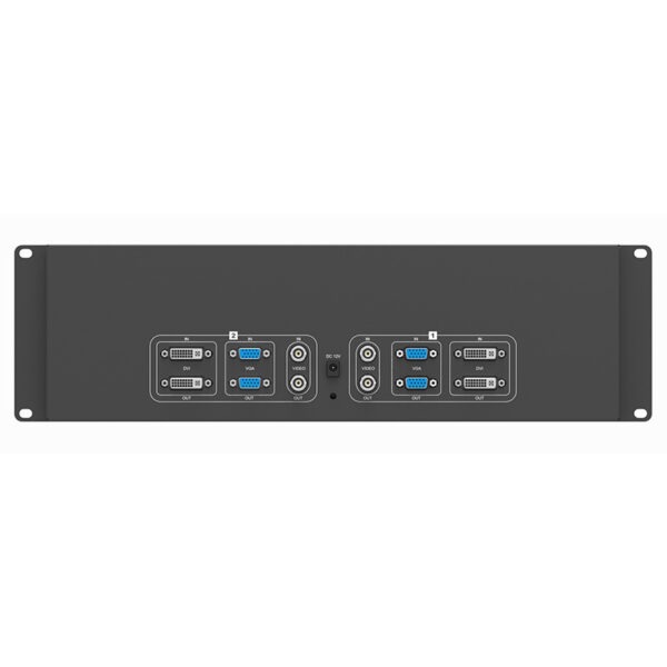 RM-7025 Dual 7 inch 3RU rackmount monitor - Image 4