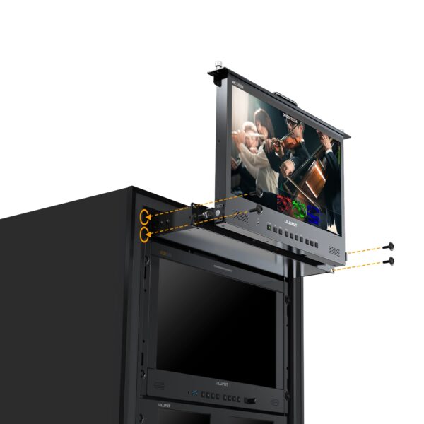 RM1731S-12G 17.3 Inch 4×12G-SDI 1RU Pull-out Rackmount Monitor - Image 4