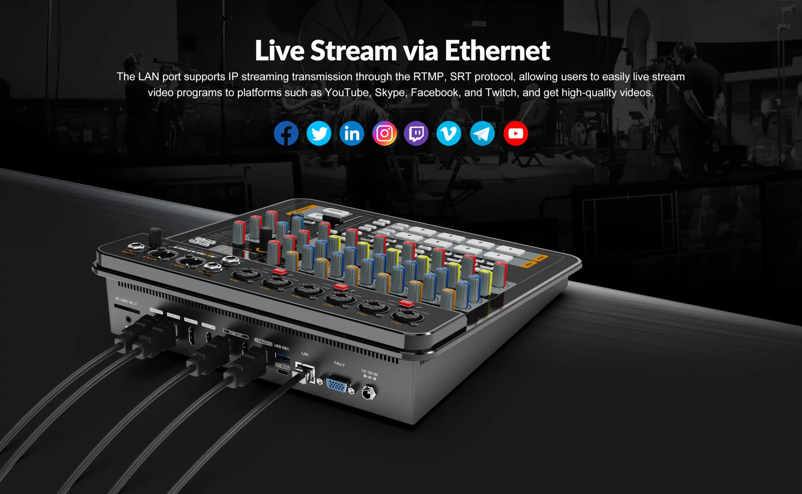 SHARK H4M/S4M ALL-IN-ONE 4-CH SDI/HDMI AUDIO & VIDEO SWITCHER