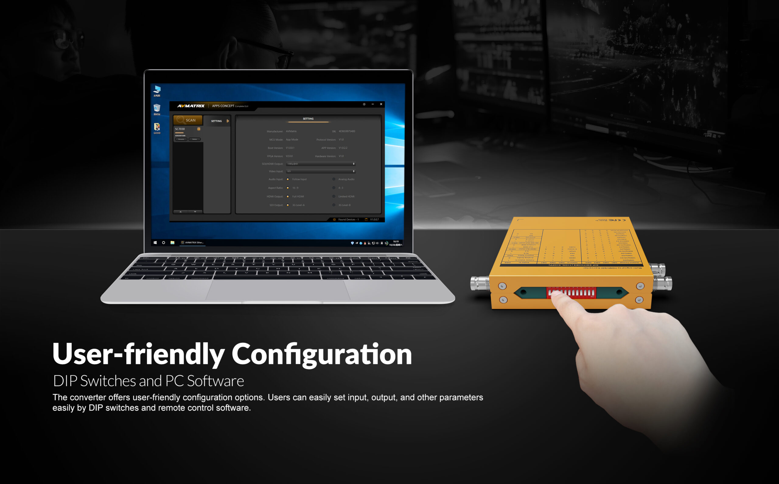SC7030 MULTI-SIGNAL TO SDI /HDMI CROSS CONVERTER