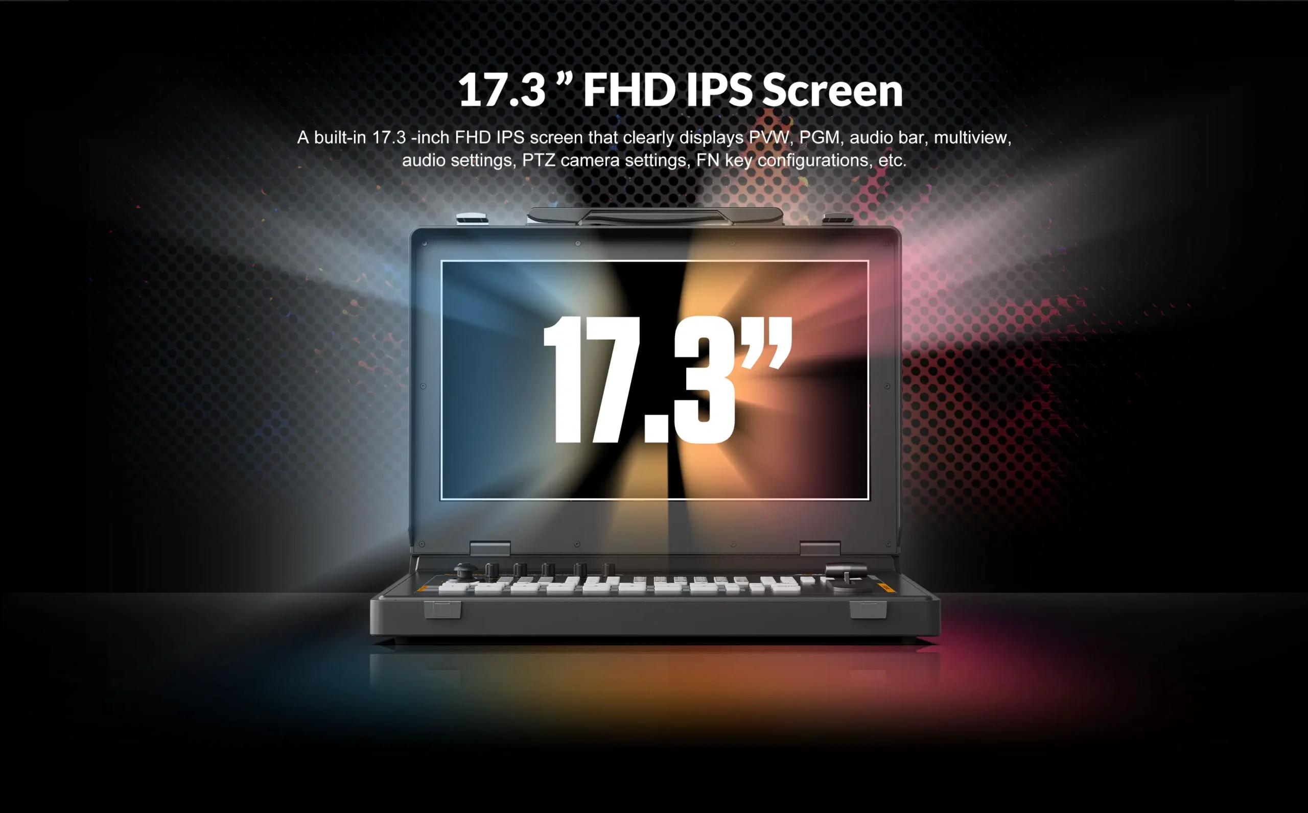 SHARK S8X PLUS 17.3” 8CH SDI/ HDMI PORTABLE VIDEO SWITCHER