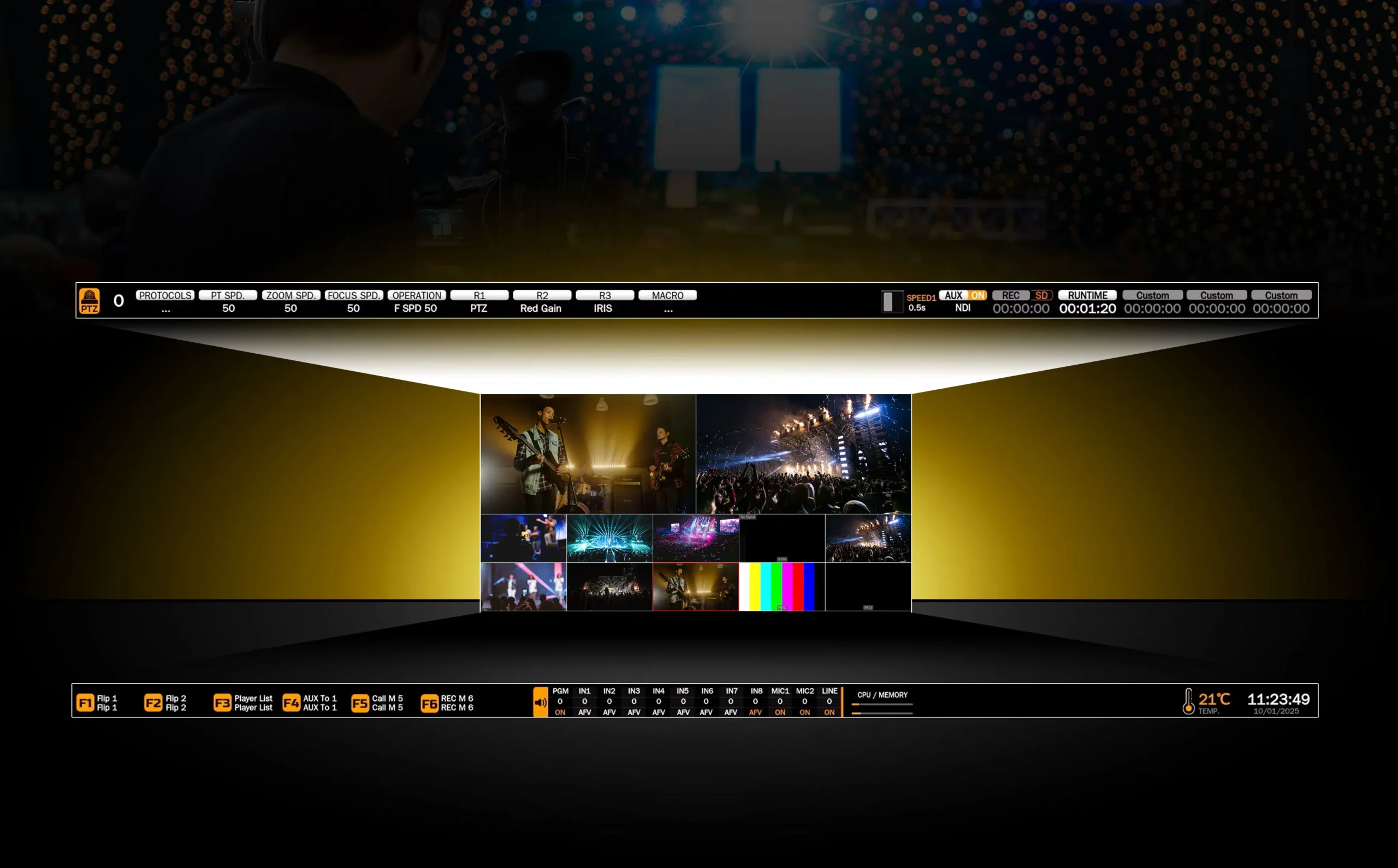 SHARK S8X PLUS 17.3” 8CH SDI/ HDMI PORTABLE VIDEO SWITCHER