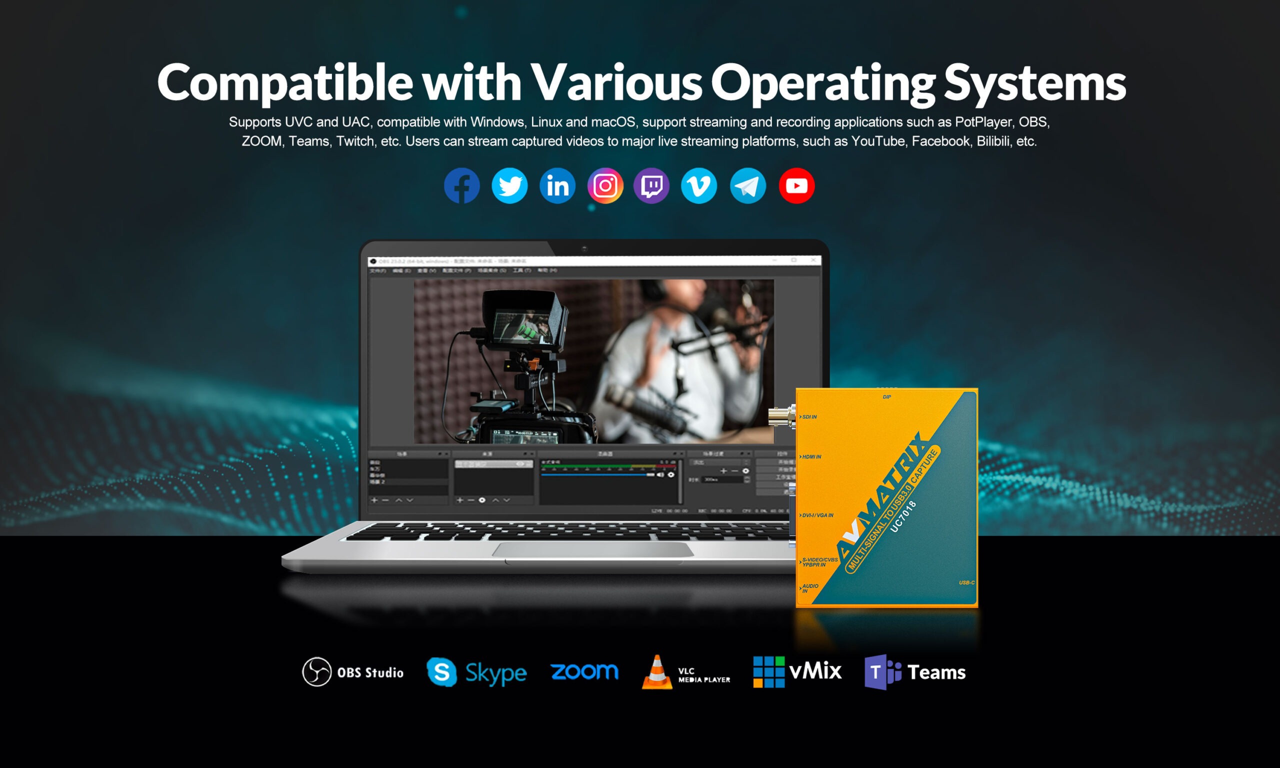 UC7018 MULTI-SIGNAL TO USB3.0 CAPTURE