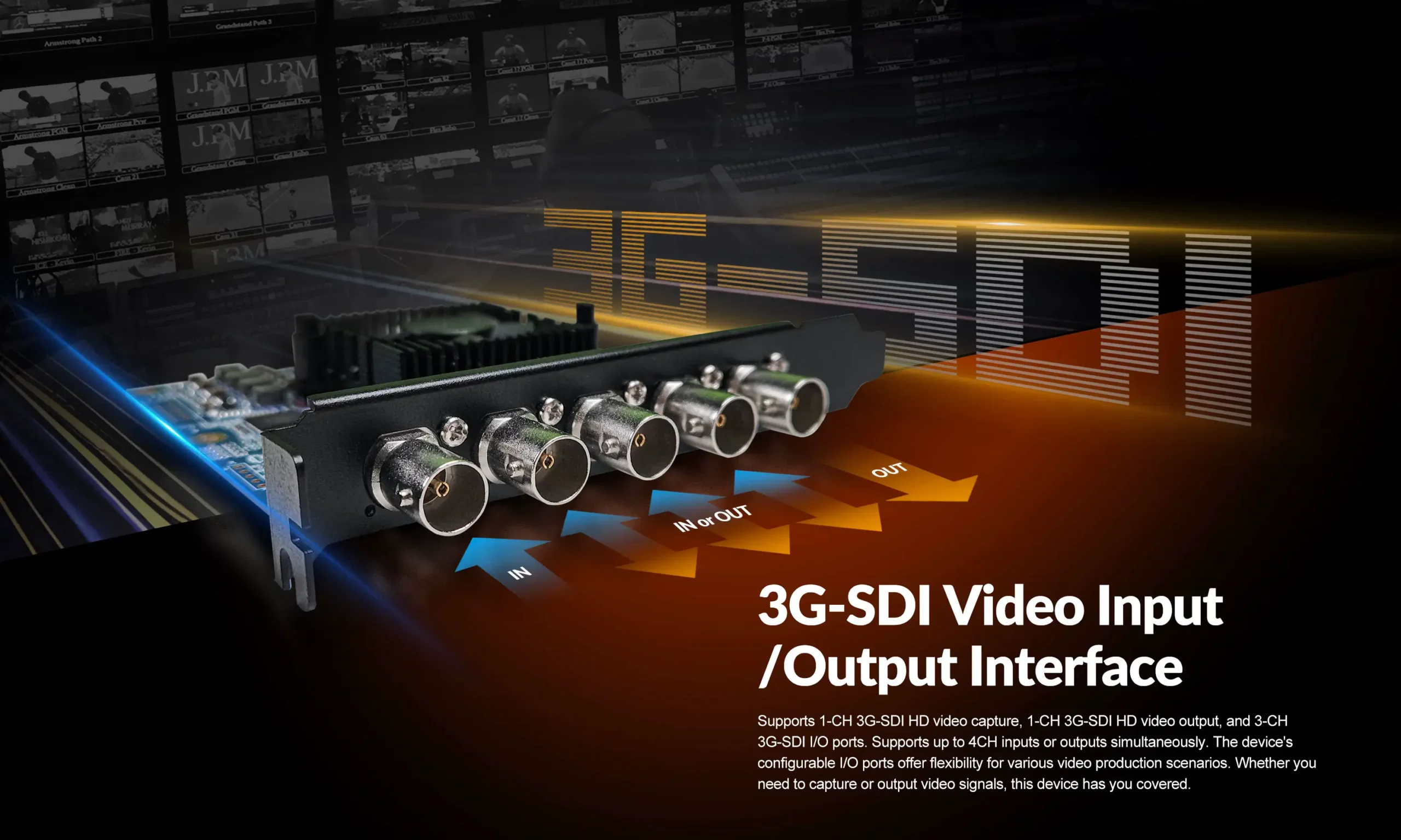 VP51 5-CH SDI PCIE CAPTURE&PLAYBACK CARD