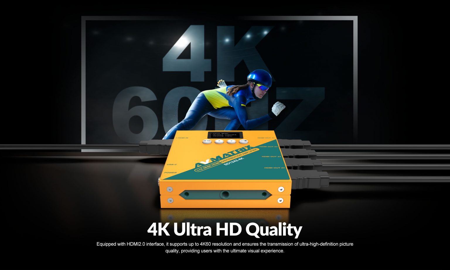 SD1242-4K 1×4 HDMI Distribution Amplifier 7 null