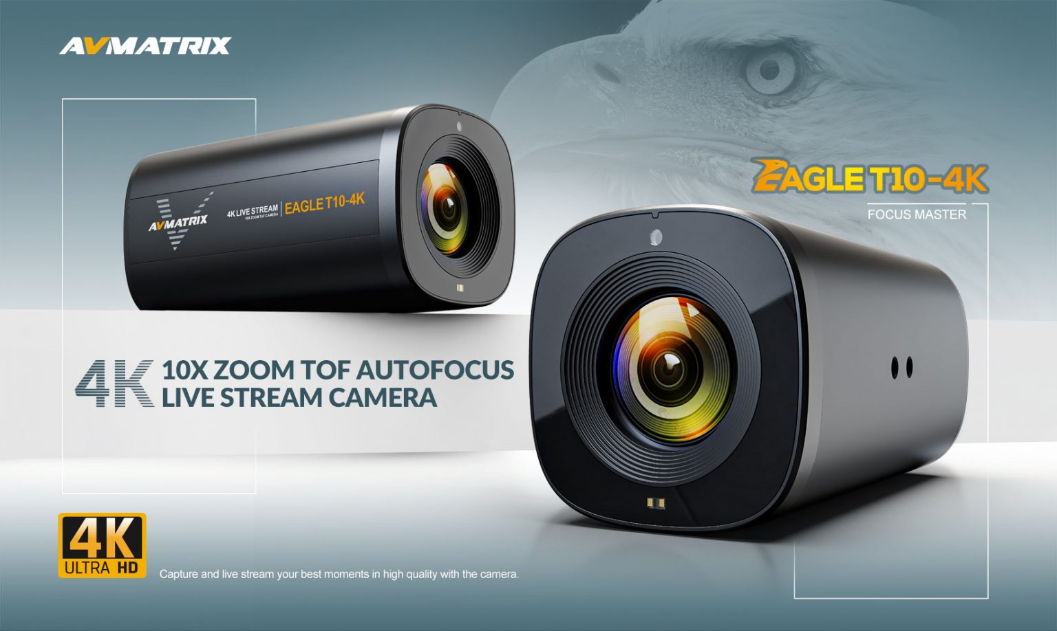 EAGLE T10-4K 10X Zoom TOF Autofocus Live Stream Camera 5 null