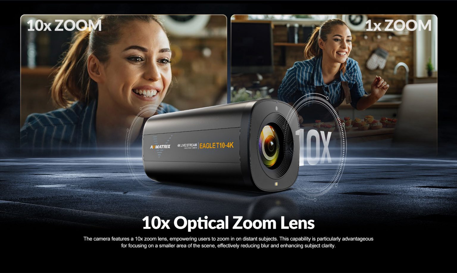 EAGLE T10-4K 10X Zoom TOF Autofocus Live Stream Camera 14 null