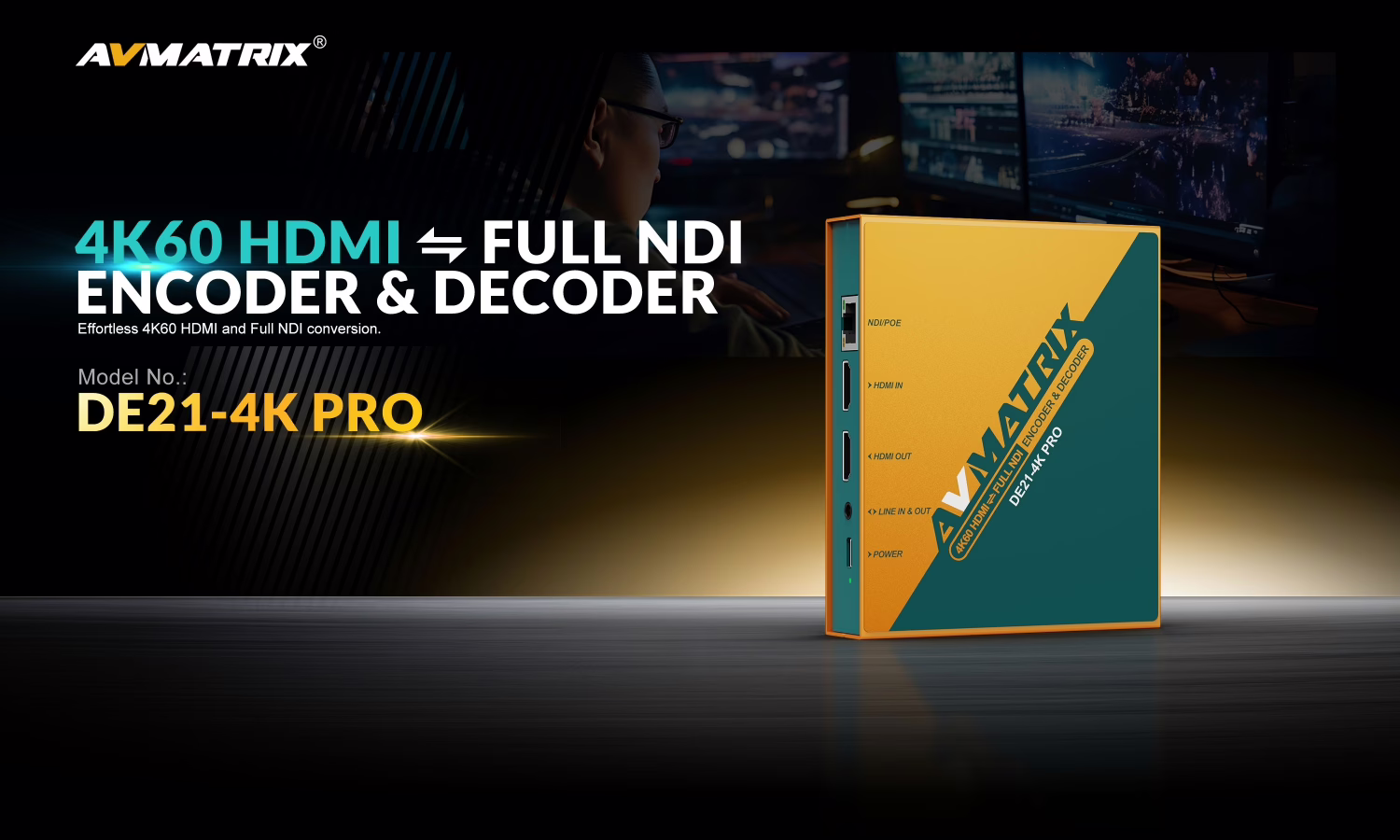 DE21-4k PRO 4K HDMI/NDI Encoder & Decoder
