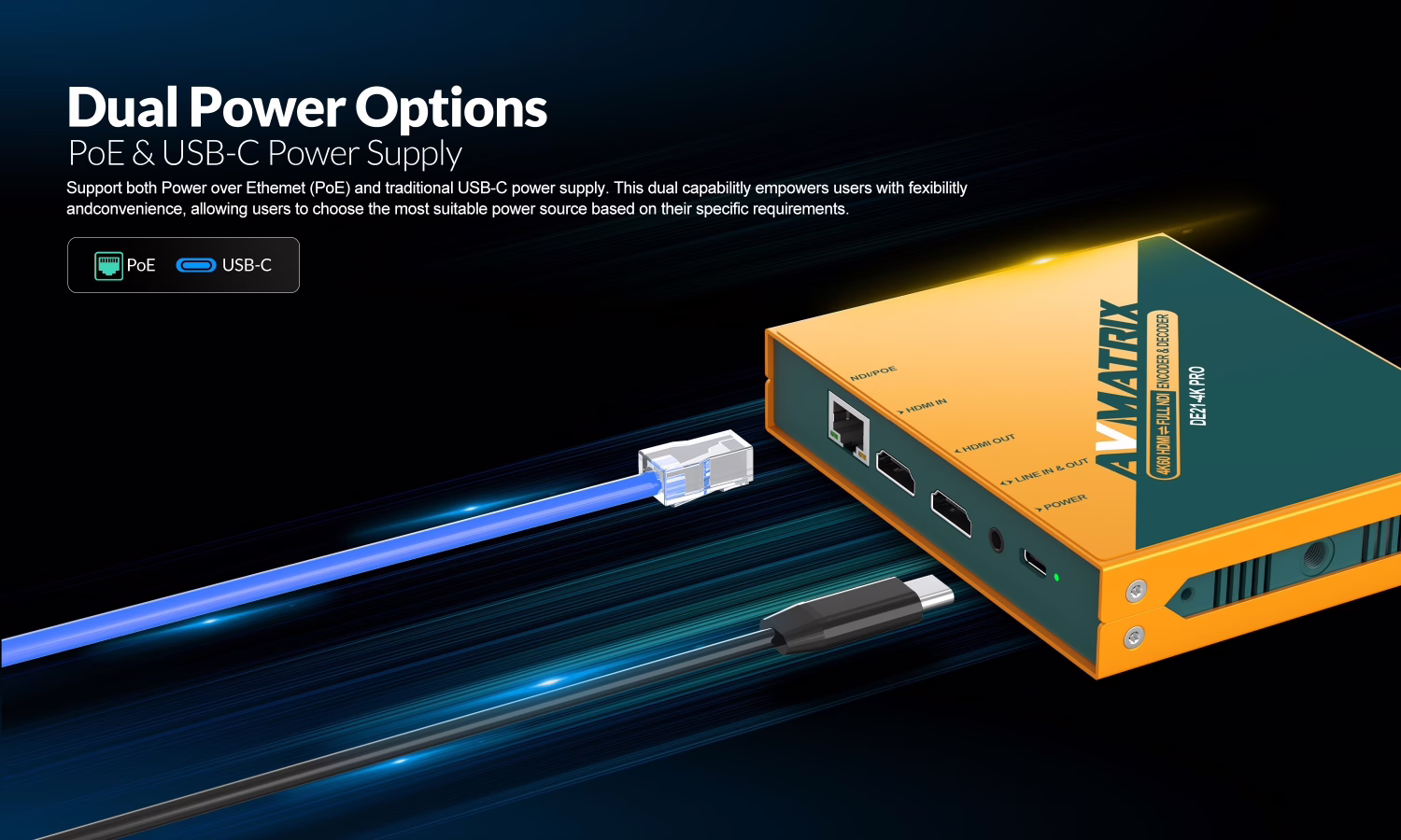 DE21-4k PRO 4K HDMI/NDI Encoder & Decoder
