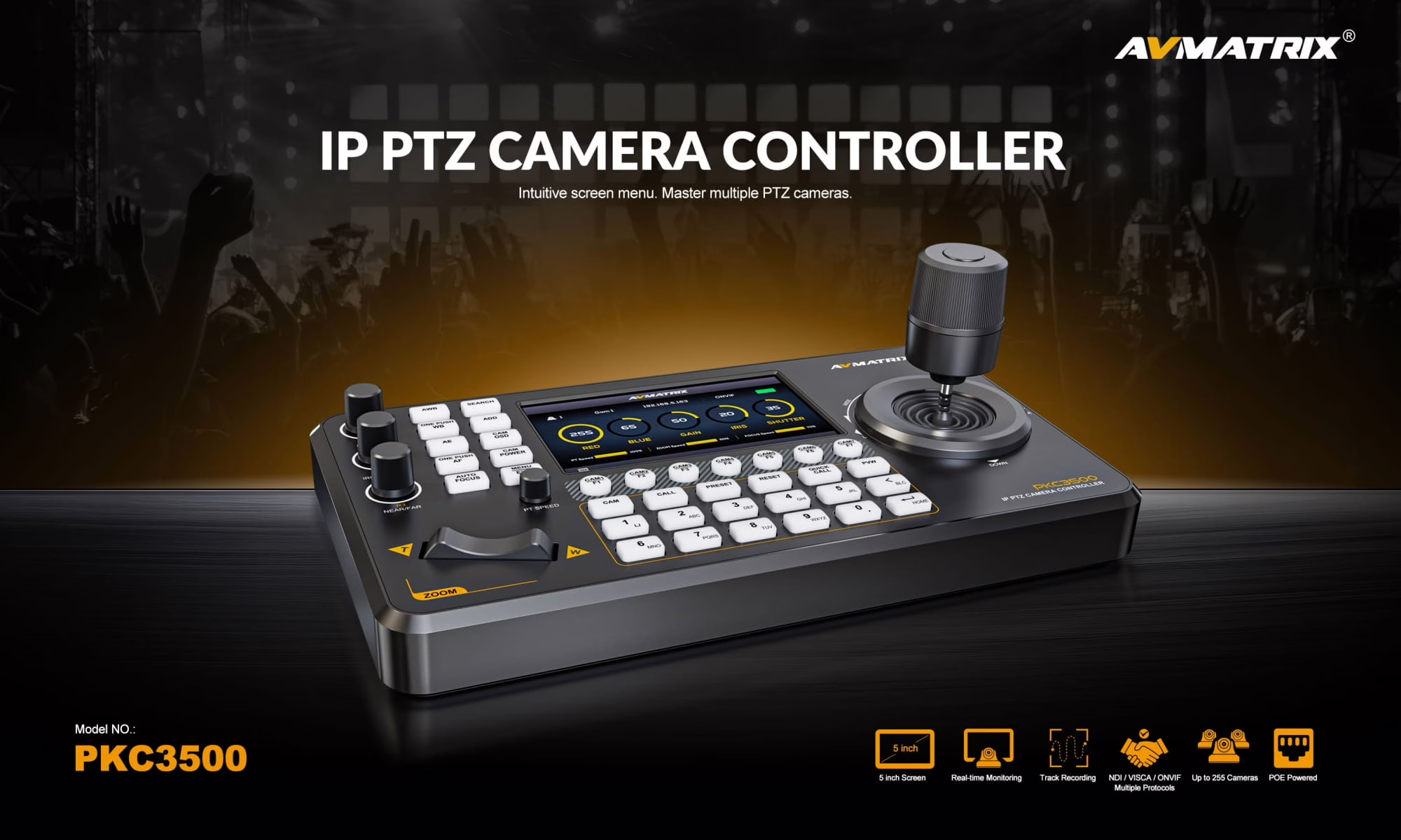 PKC3500-IP & Serial PTZ Camera Controller