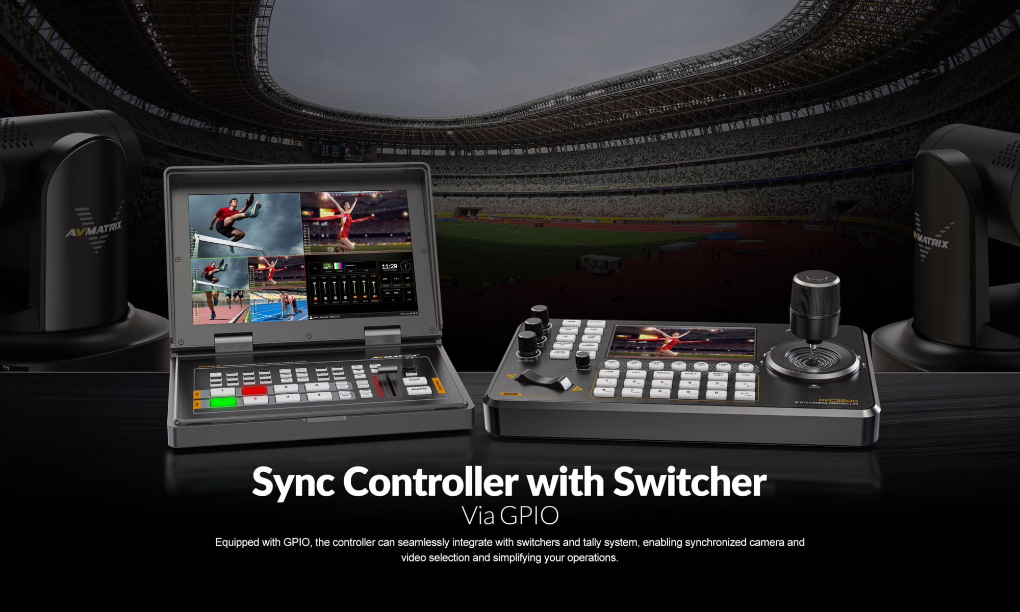 PKC3500-IP & Serial PTZ Camera Controller