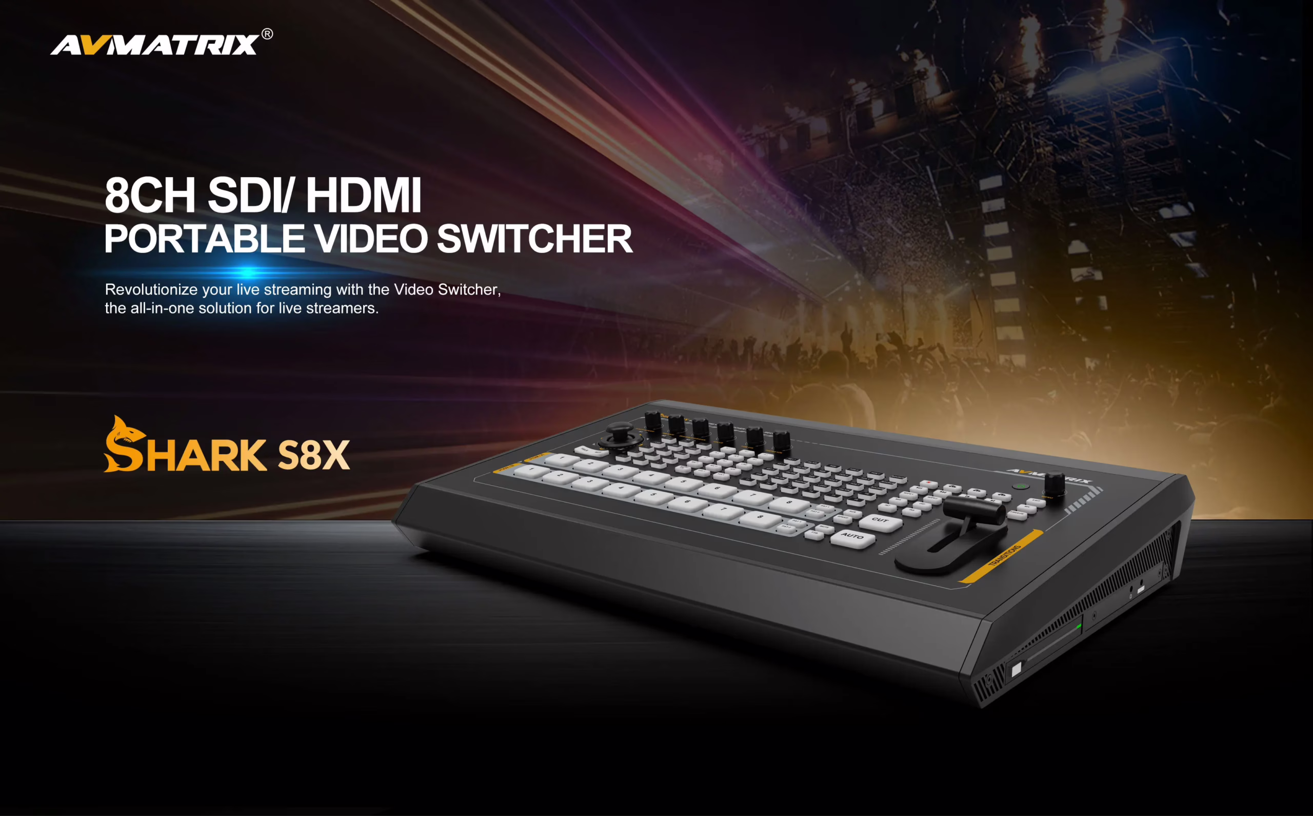 SHARK S8X - 8CH SDI/ HDMI Video Switcher