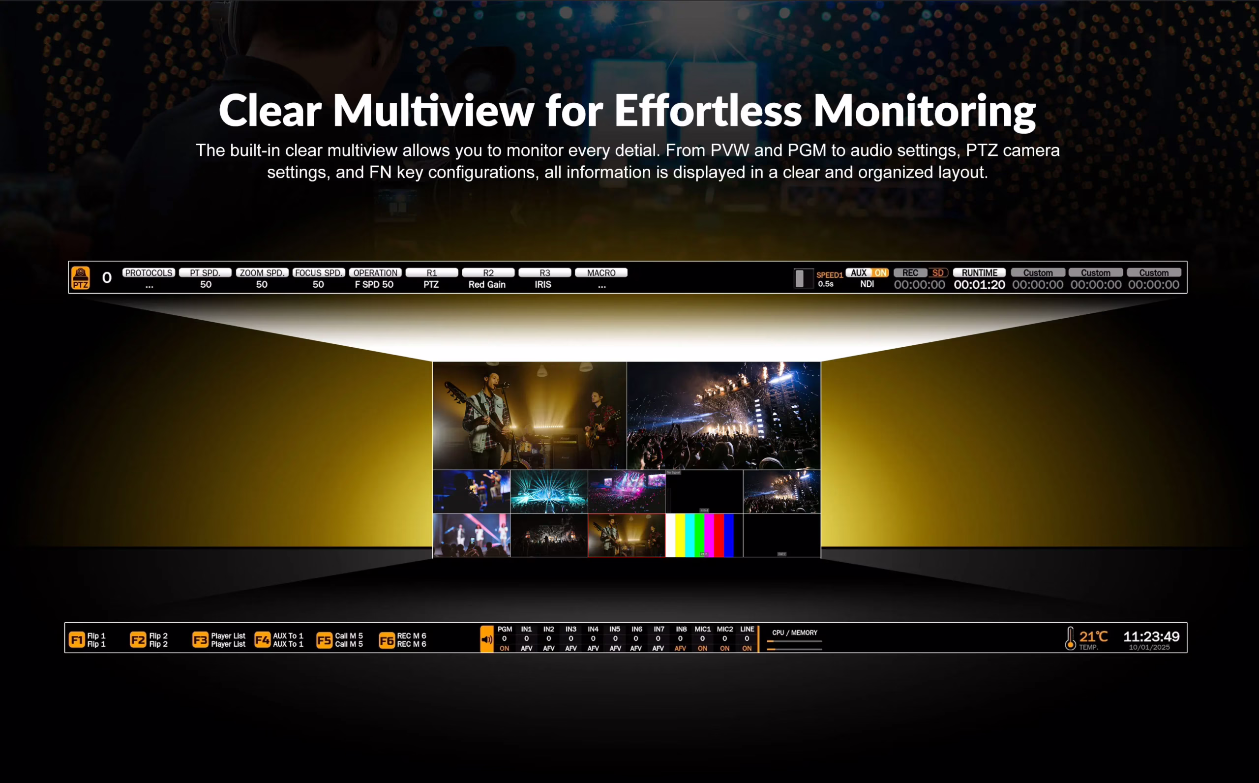 SHARK S8X - 8CH SDI/ HDMI Video Switcher