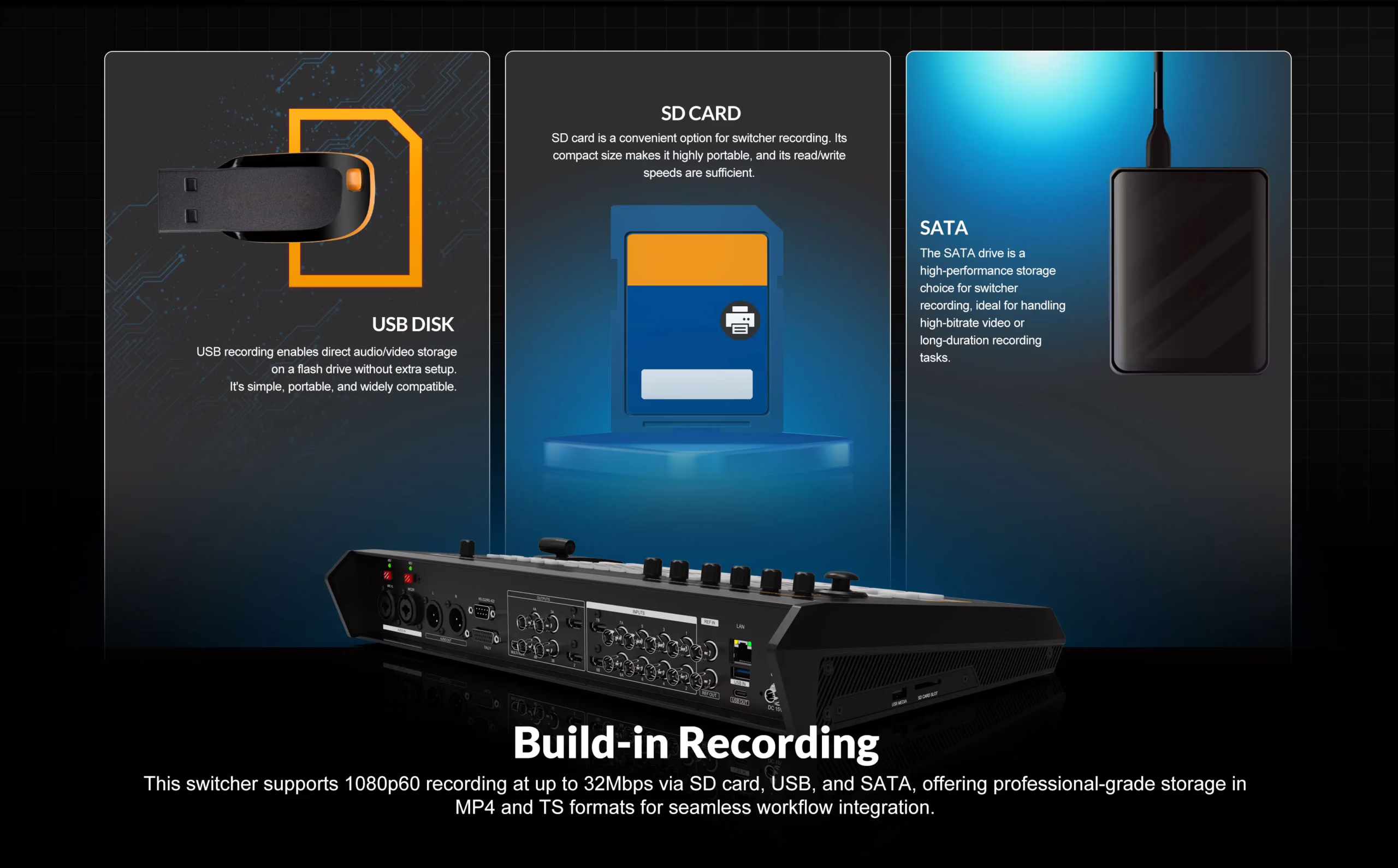 SHARK S8X - 8CH SDI/ HDMI Video Switcher